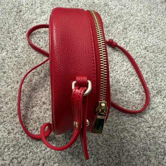 FURLA Crossbody Pouch Red Leather - Picture 3 of 5